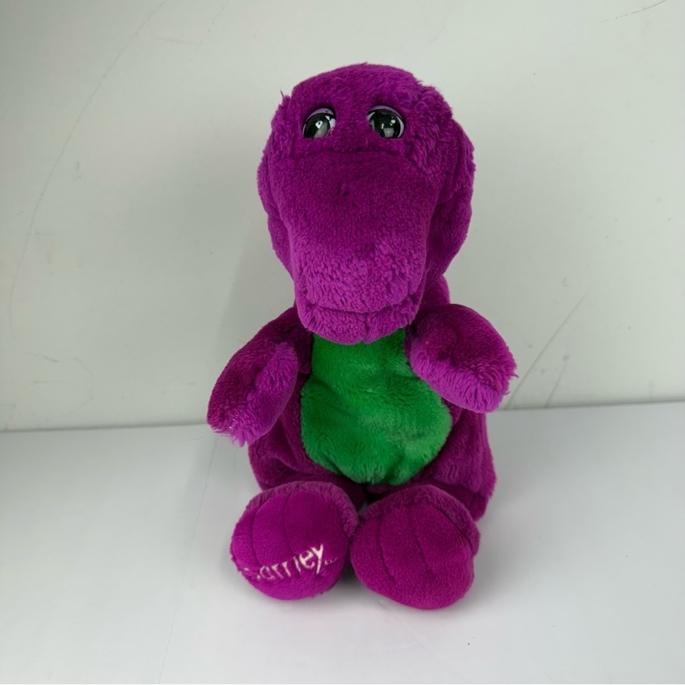 VTG Original Barney the Purple Dinosaur 1992 Plush Stuffed Toy 14”